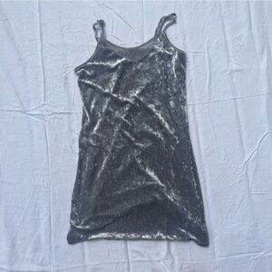 Velvet grey dress